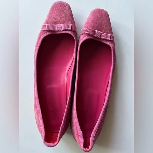 Doen Odette Dusty Pink Suede Ballet Women's Flats - Picture 6 of 10